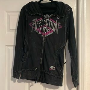 Affliction zip up